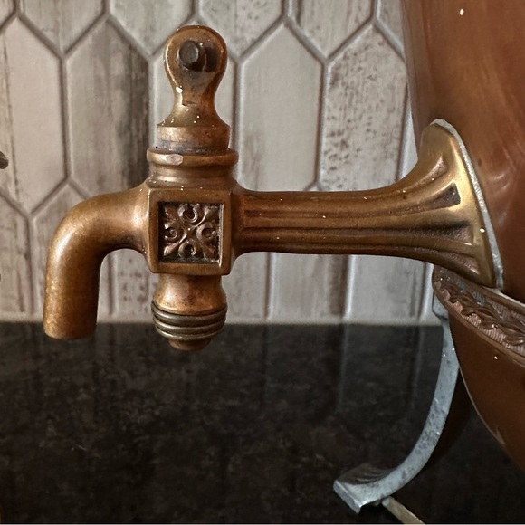 Vintage Universal Copper Samovar Coffee Urn Set L.F.&C. E9189 w Creamer Sugar - Picture 13 of 16